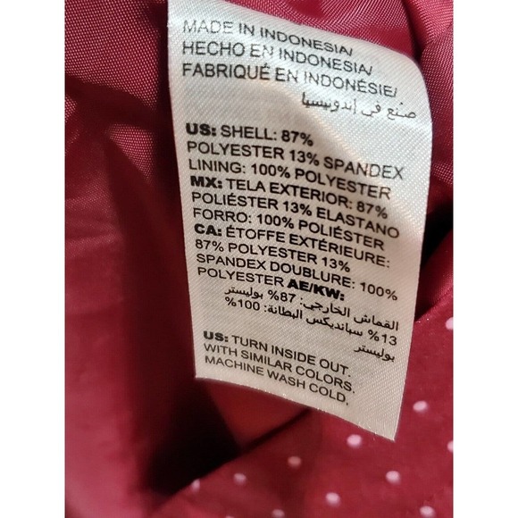 Chico's Women's Red Polyester Long Sleeve Buttons Front Casual Jacket Size 3X - Picture 10 of 12